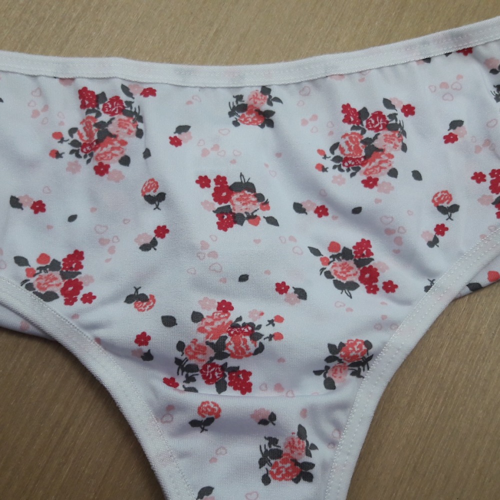 Tanga Estampada Costura Dupla