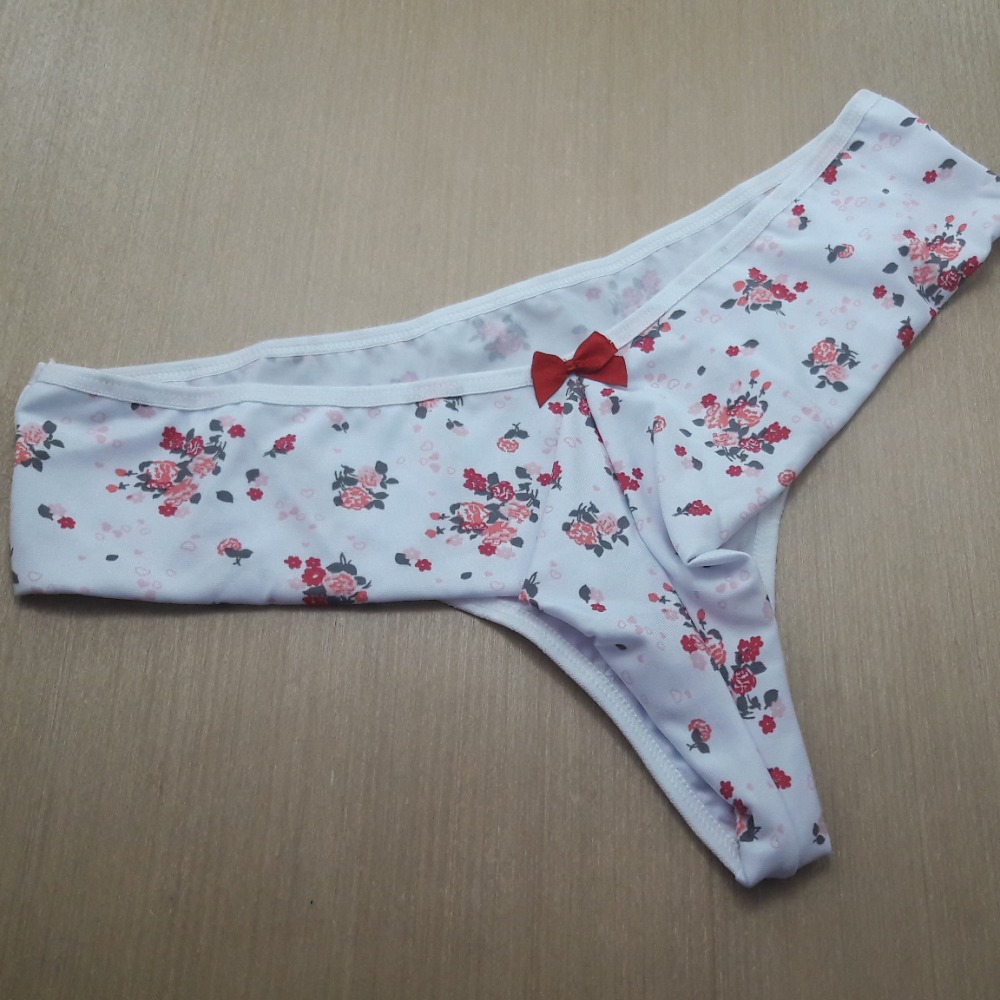 Tanga Estampada Costura Dupla