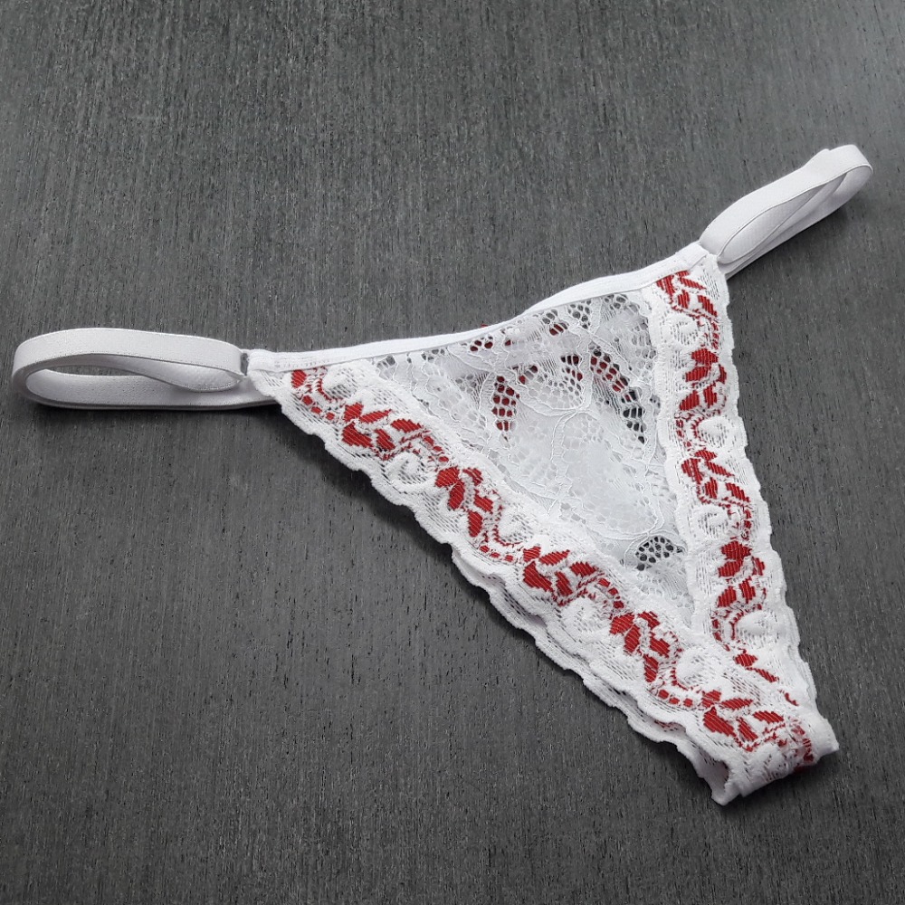 Tanga Fio Renda Bicolor 