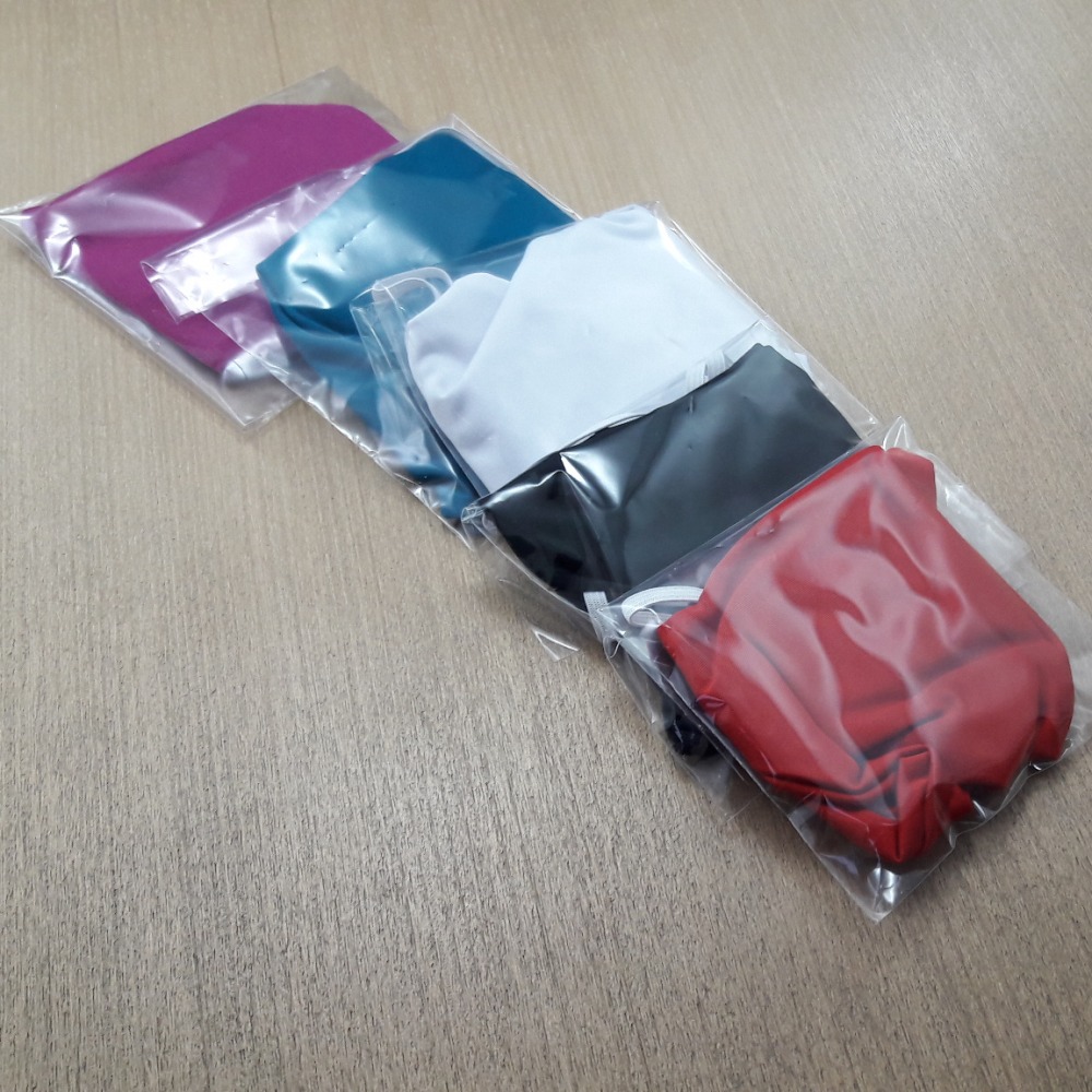 Kit com 5 Mscaras Camada Dupla Elstico Nuca