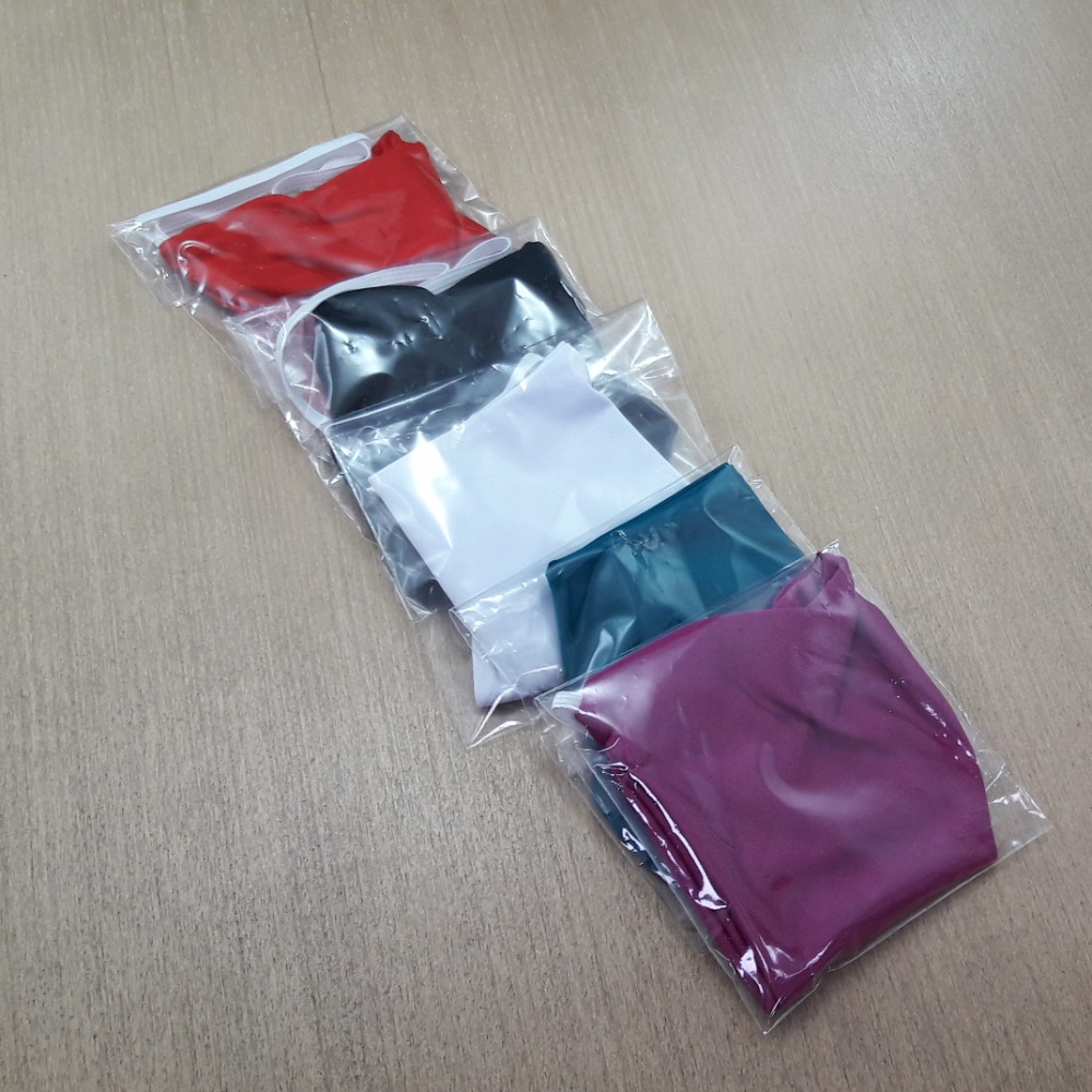 Kit com 5 Mscaras Camada Dupla Elstico Orelha