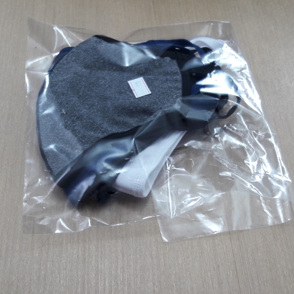 Kit com 5 Mscaras Suplex Camada Dupla com Forro 100% Algodo