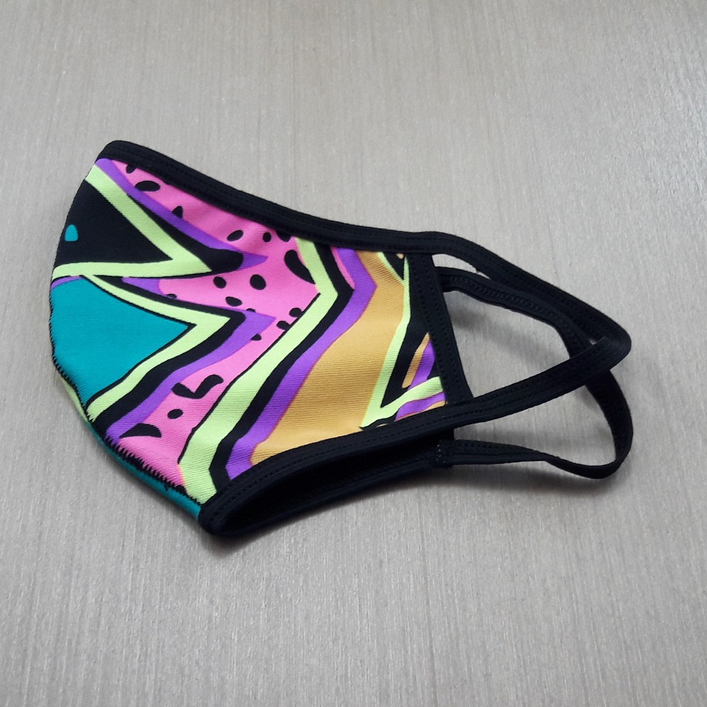 Kit com 5 Mscaras Suplex Camada Dupla Estampado com Forro 100% Algodo