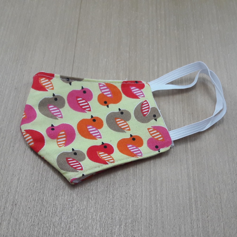 Mscara Infantil em Tricoline Camada Dupla 100% Algodo