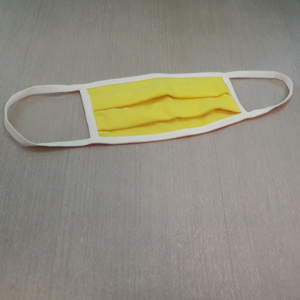 Kit com 3 Mscaras Dupla de Algodo Modelo Cirrgico Lisa