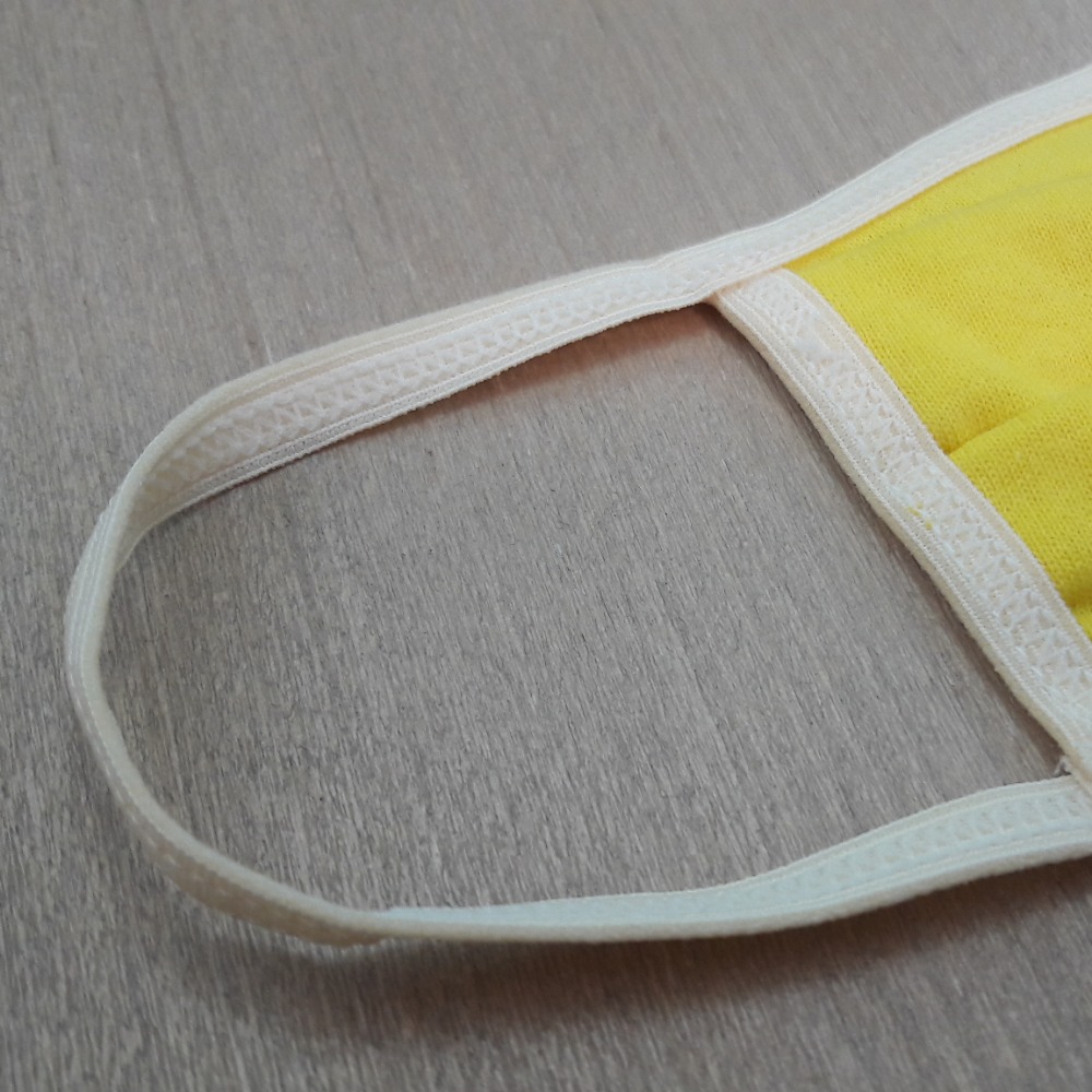 Kit com 3 Mscaras Dupla de Algodo Modelo Cirrgico Lisa