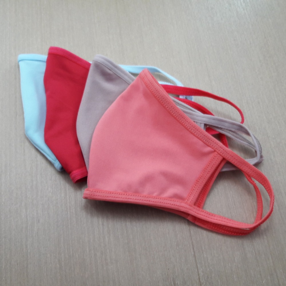 Kit com 4 Mscaras em Tecido De Microfibra com Camada Dupla