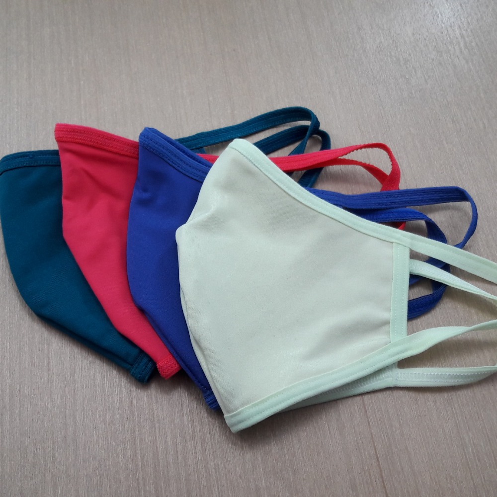 Kit com 4 Mscaras em Tecido De Microfibra com Camada Dupla