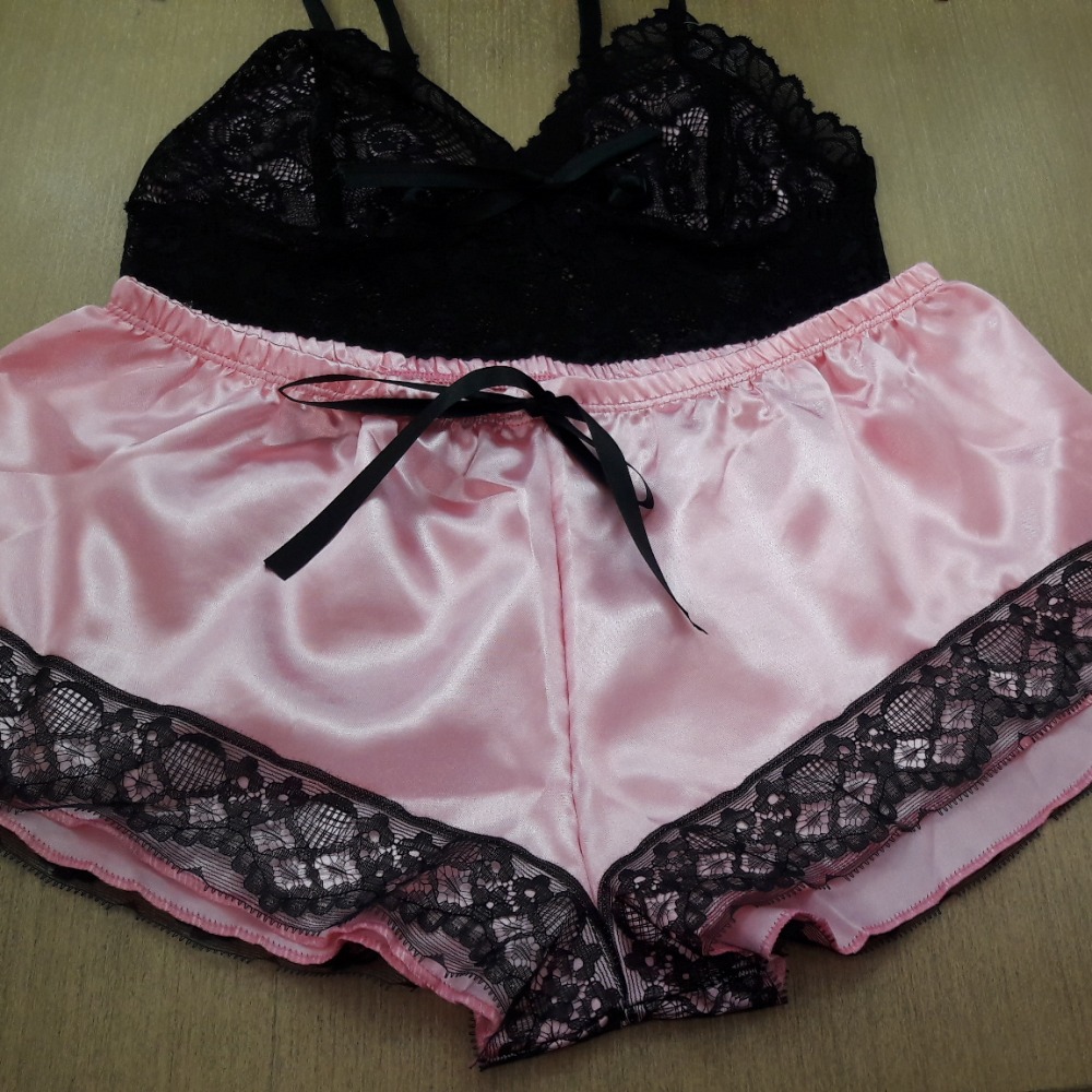 Baby Doll Cetim Lingerie BR Atacado para Revenda