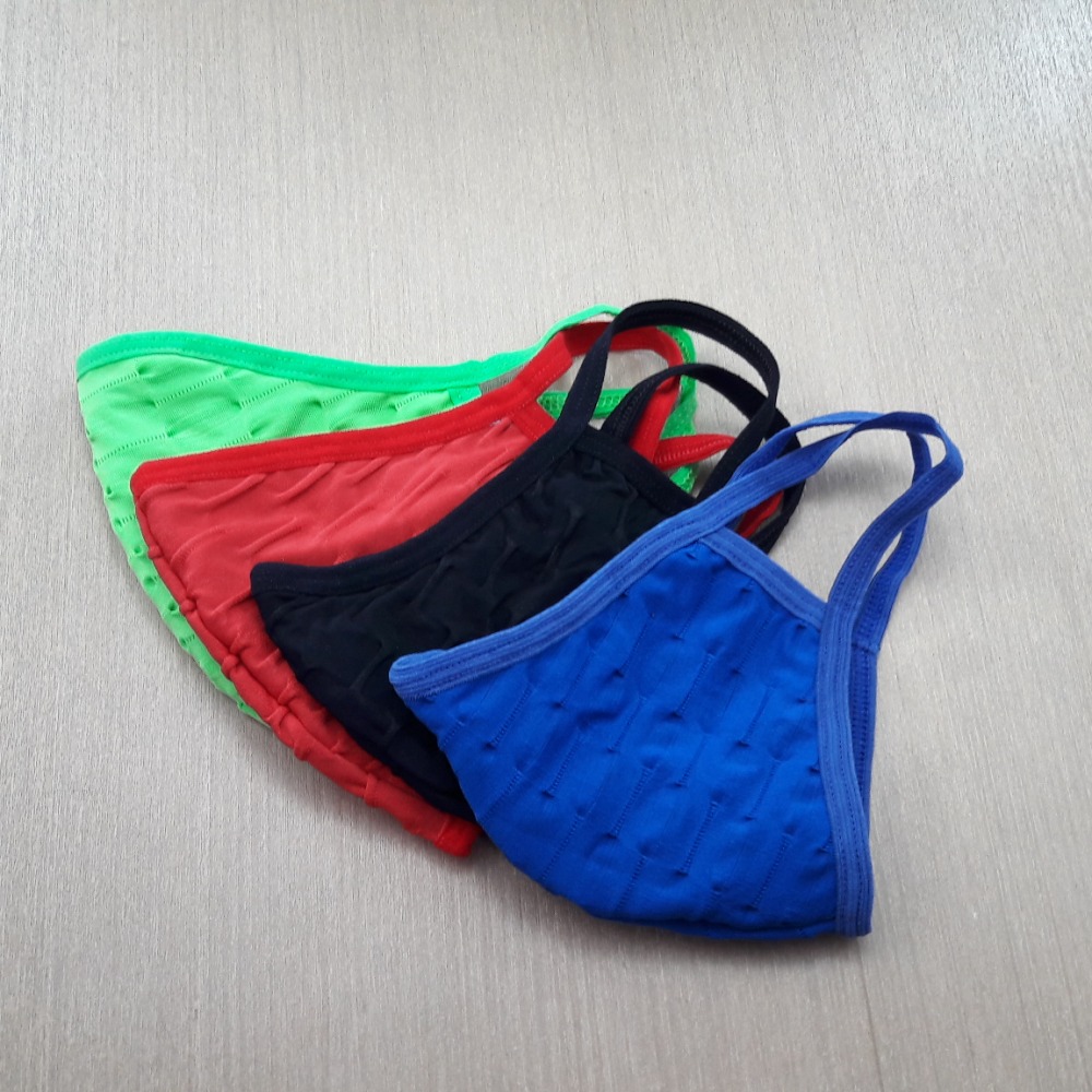 Kit com 4 Mscaras em Tecido De Microfibra com Camada Dupla