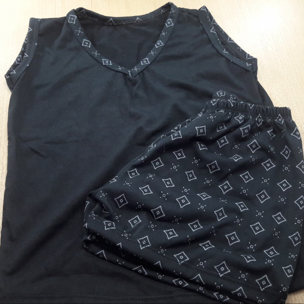 Pijama Infantil Masculino - Camisa lisa