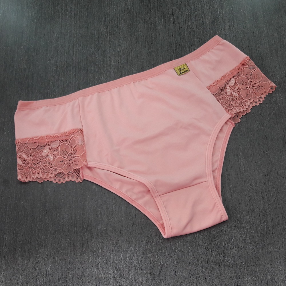 Cala Marjorie em Microfibra de Polister e Renda