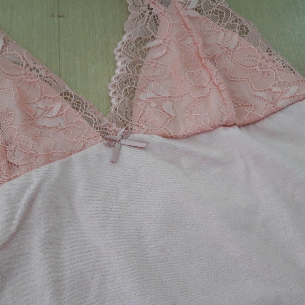 Camisola Bsica Renda no Bojo