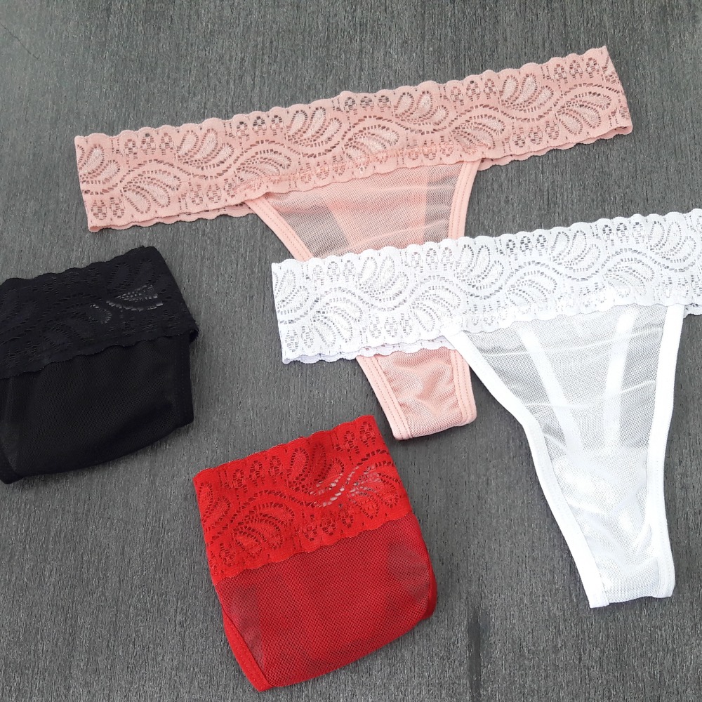 Tanga Sapequinha Fio Dental em Tule