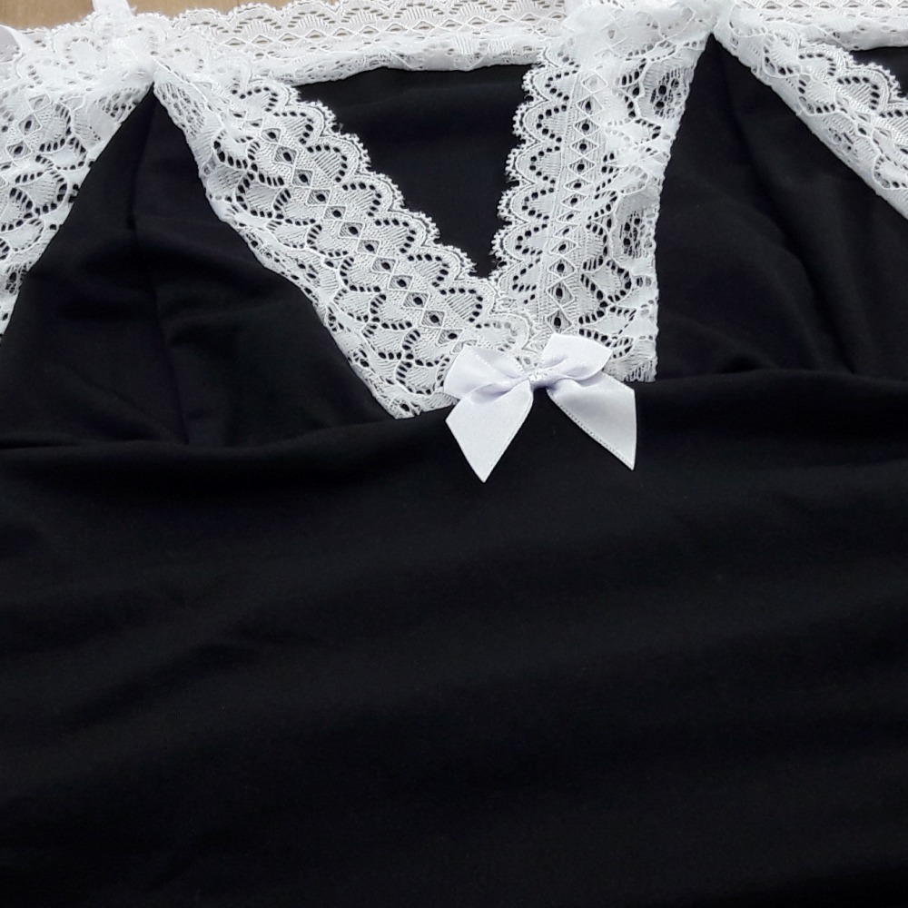 Camisola Larisa Sem Bojo em Microfibra e Renda