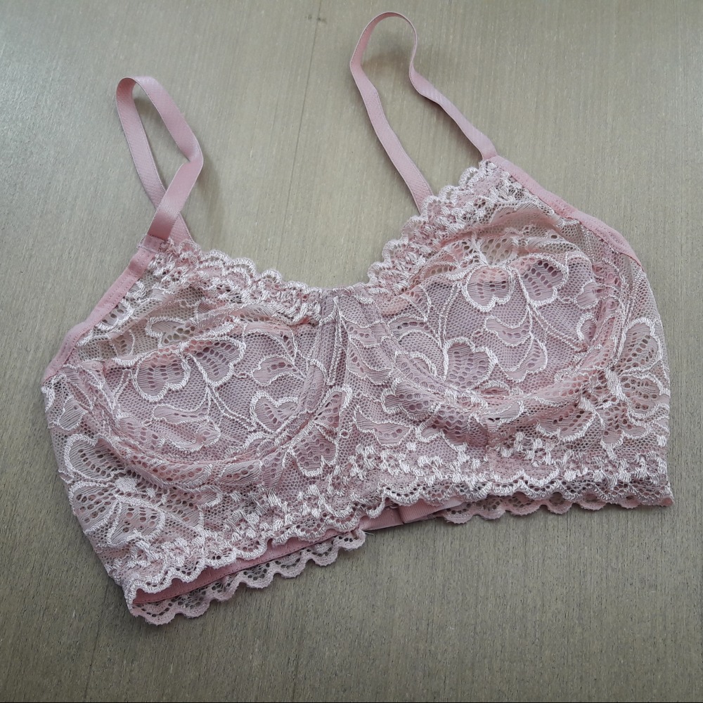 Conjunto Fio Antonela Sem Bojo e Com Arco em Renda de Poliamida