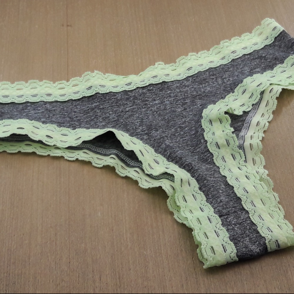 Tanga Mescla com Rendinha nas Pernas e Cintura