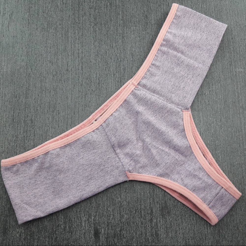 Tanga Pala Dupla em Cotton Mescla Color