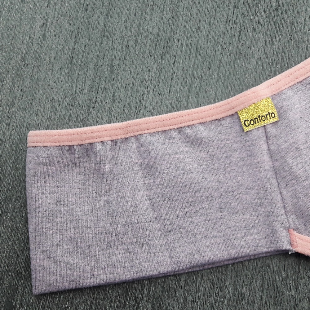 Tanga Pala Dupla em Cotton Mescla Color