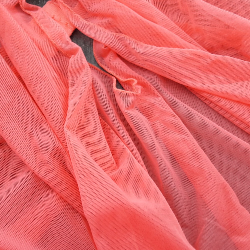 Camisola Tule com Bojo e Calcinha Renda  