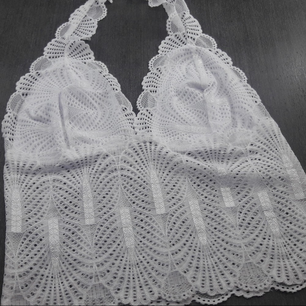 Cropped Frente nica em Renda