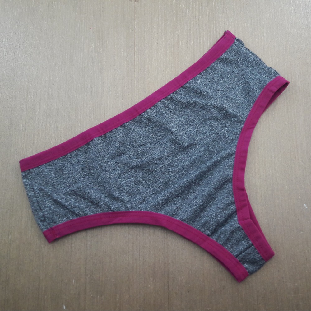 Calcinha Cavada Tecido Mescla Vis Colorido
