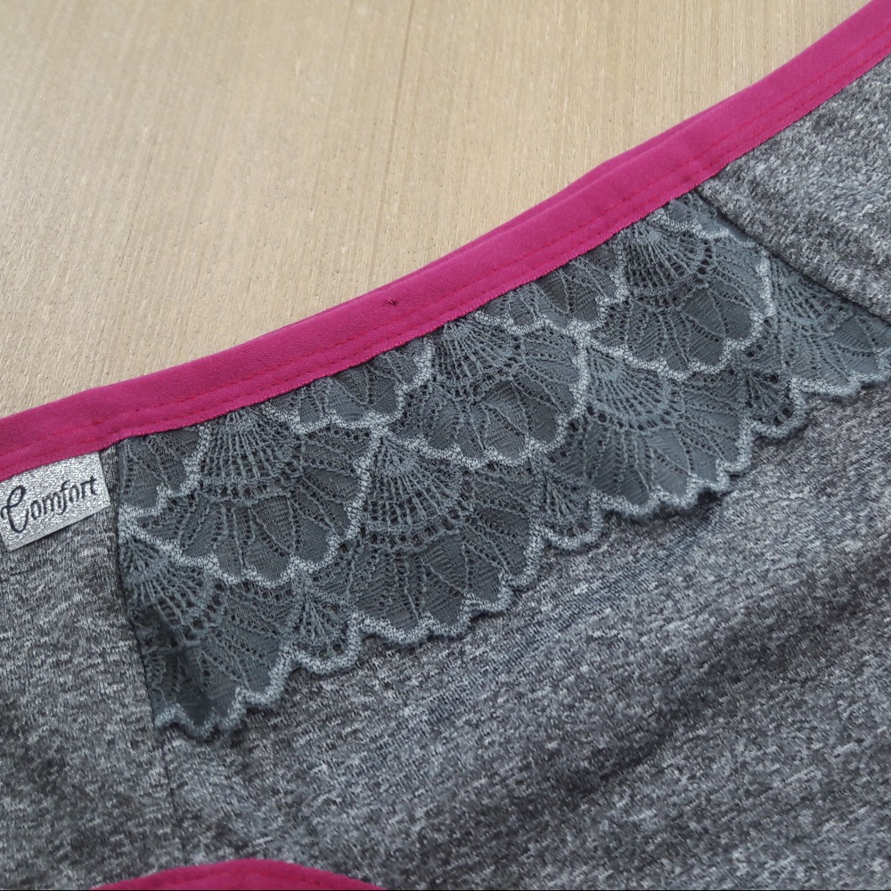 Calcinha Cavada Tecido Mescla Vis Colorido