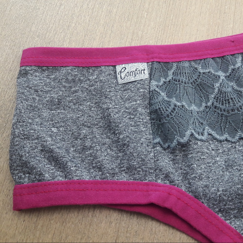 Calcinha Cavada Tecido Mescla Vis Colorido