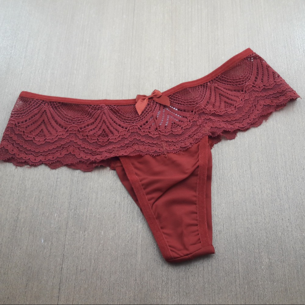 Tanga Fio Duplo em Microfibra Cs Renda