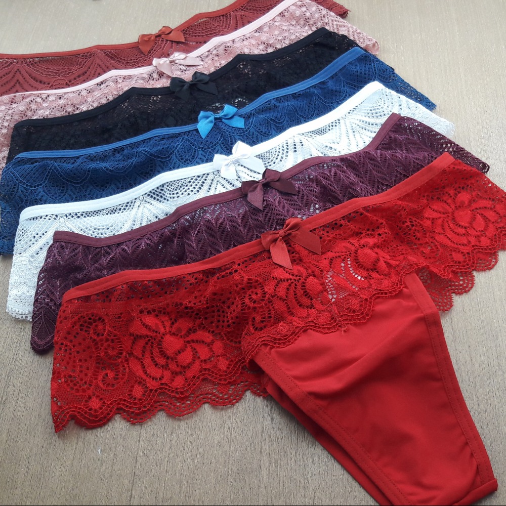 Tanga Fio Duplo em Microfibra Cs Renda