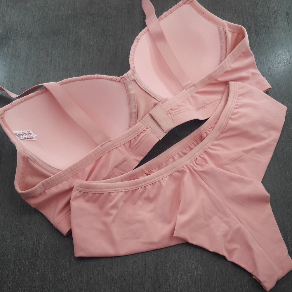 Conjunto Plus Size com Bojo Drapeado e Fio