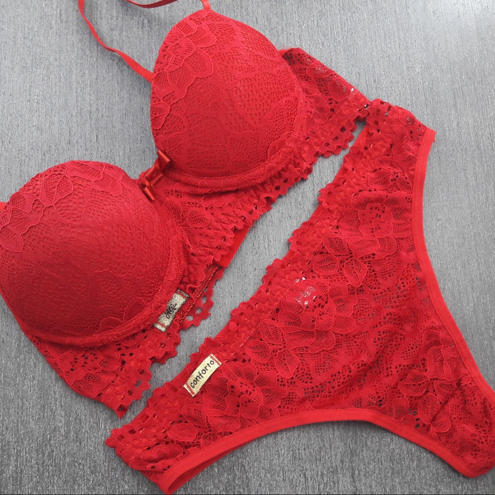 Conjunto com Bojo Rendado