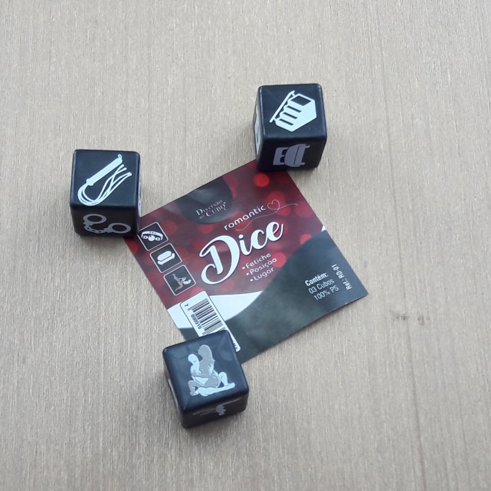 Dados Erticos Romantic Dice 3 Unidades