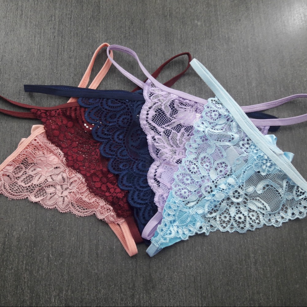 Tanga Fio Sexy em Renda e Lao
