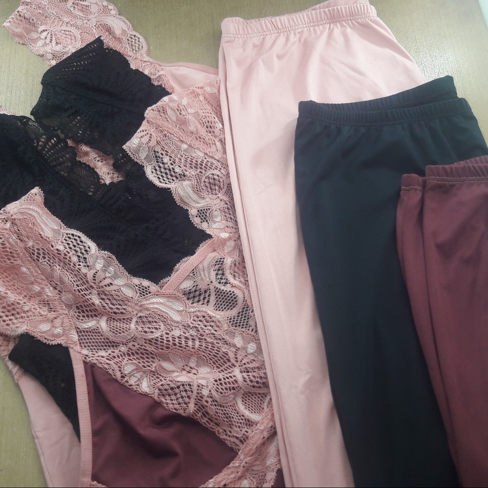 Pijama Manguinha Rendada