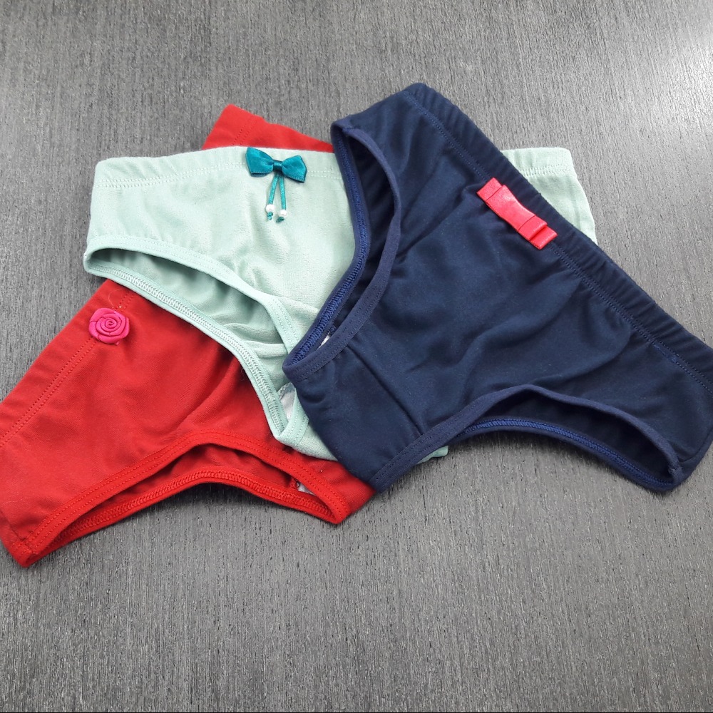 Calcinha Infantil Suede