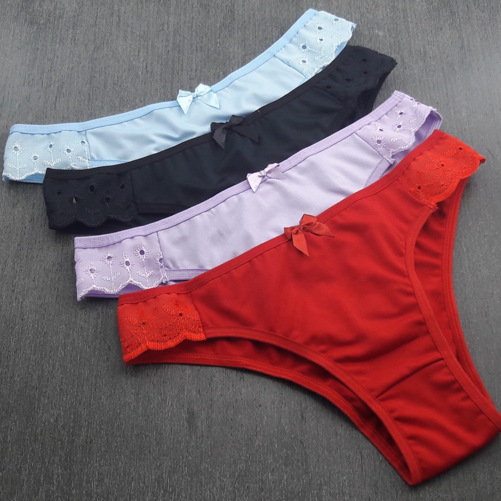 Cala Bsica Lateral Bordado Ingls