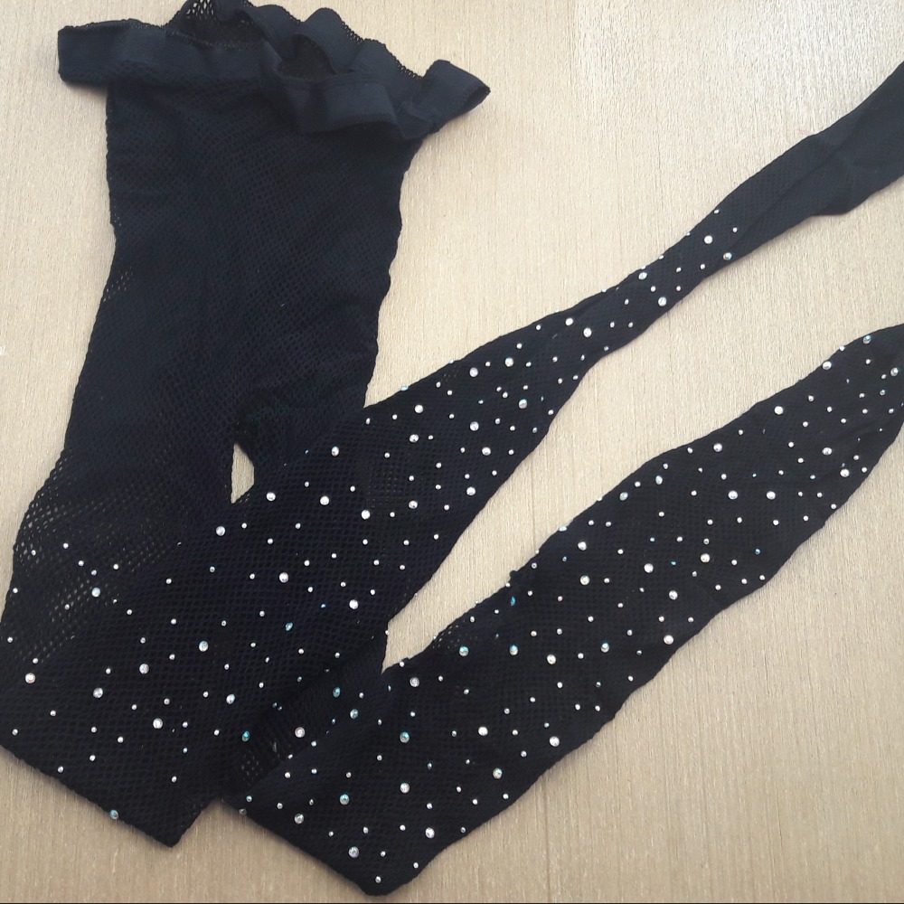 Meia Cala Arrasto Strass Brilho