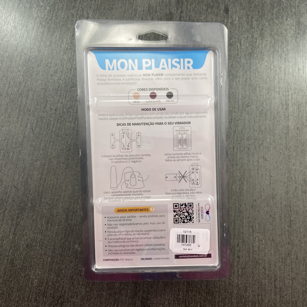 Prtese Macia com Glande 9 x 2,5 cm Soulsex