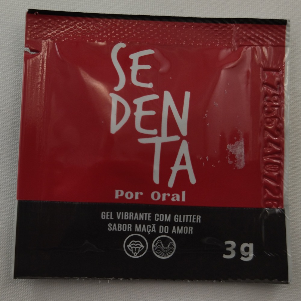 Gel Vibrante com Glitter Sach Sedenta Por Oral 3g Ma do Amor 