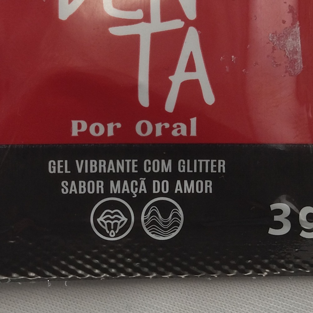 Gel Vibrante com Glitter Sach Sedenta Por Oral 3g Ma do Amor 
