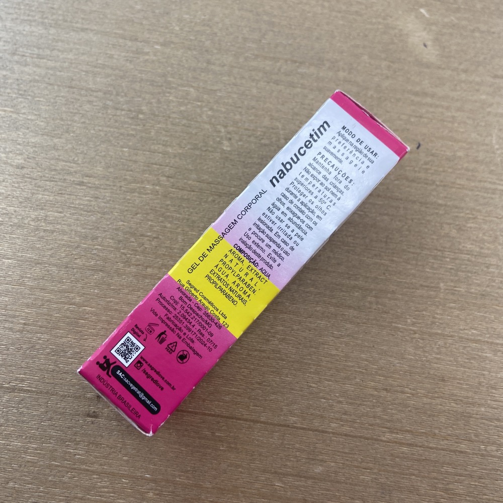 Nabucetim Gel Beijvel Morango 18ml