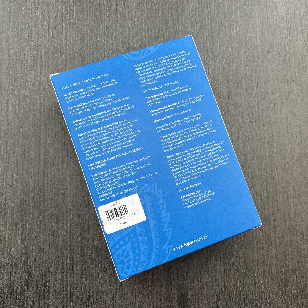 Kit Lubrificante ntimo Tradicional e Prtese Peniana da Kgel Softline