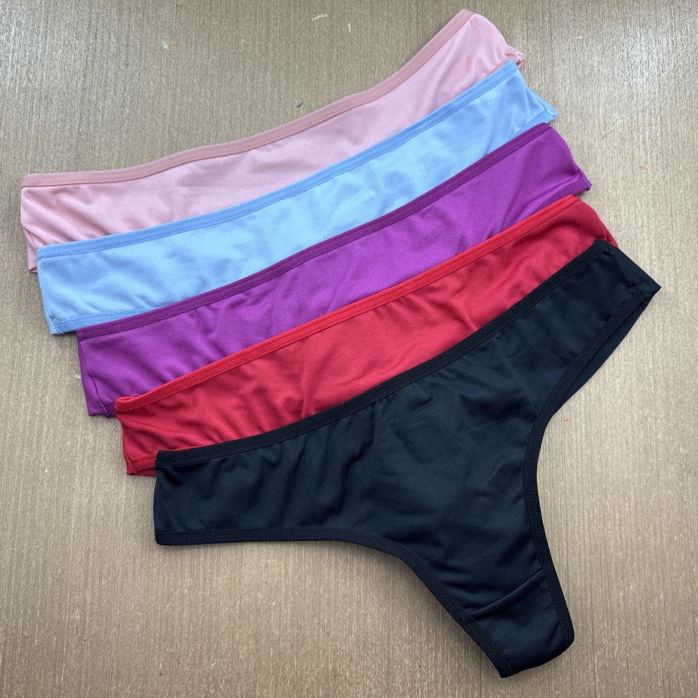 Kit Tanga Fio Duplo 5 Unidades