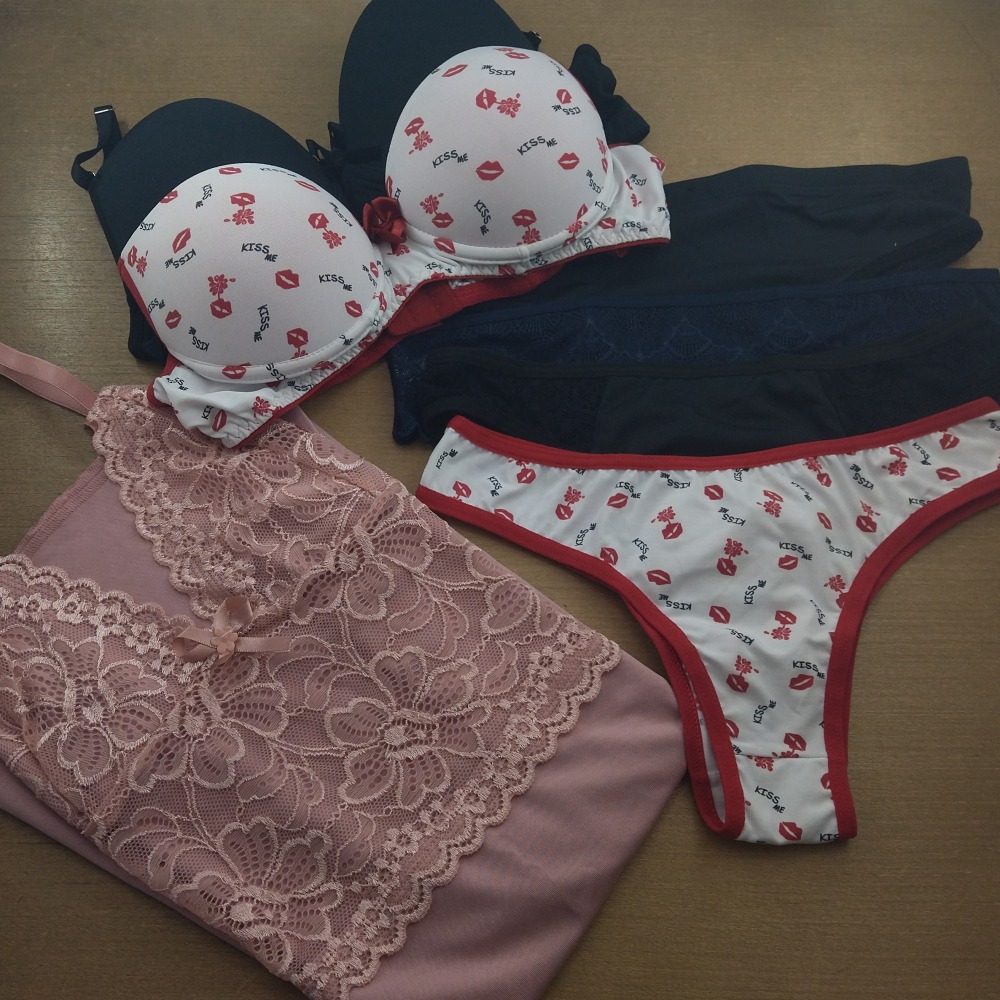 Kit Lingerie Feminina com 6 Pe�as � Conforto, Estilo e Sensualidade em um s� kit!