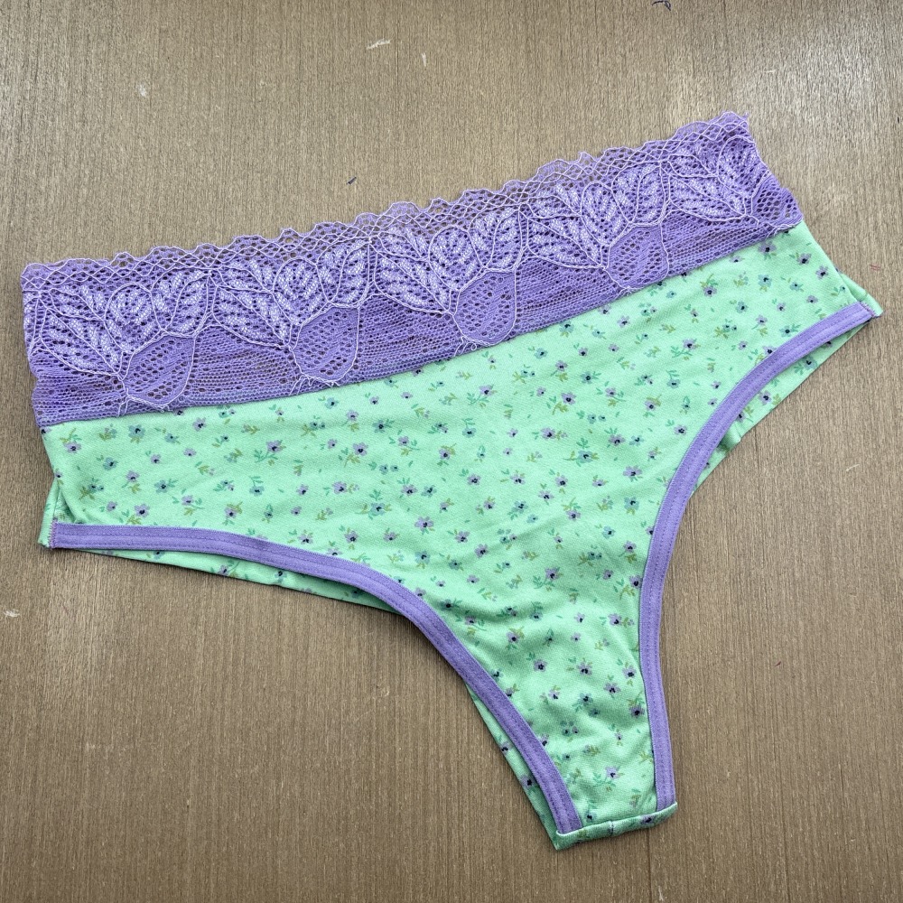 Kit com 2 Calcinhas Fio Duplo e Cs em Renda