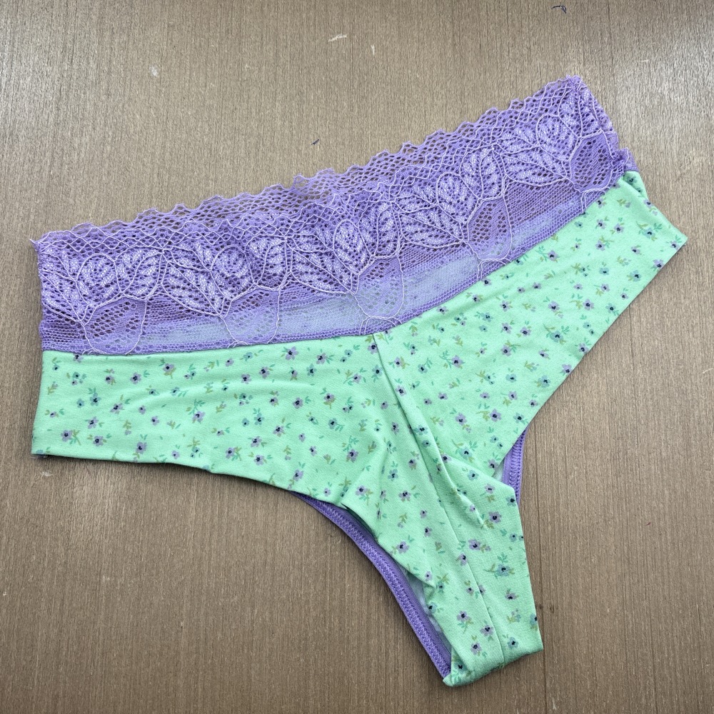 Kit com 2 Calcinhas Fio Duplo e Cs em Renda