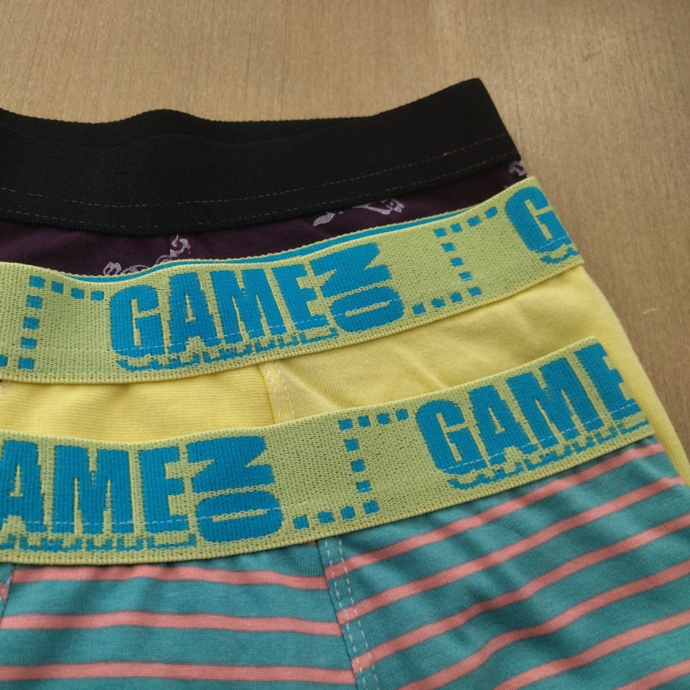 Kit 3 Cueca Boxer Infantil em Malha