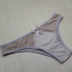 Calcinha Em Microfibra Detalhe Em Renda