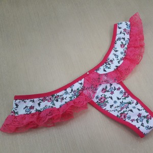 Tanga Fio Estampa Babado 